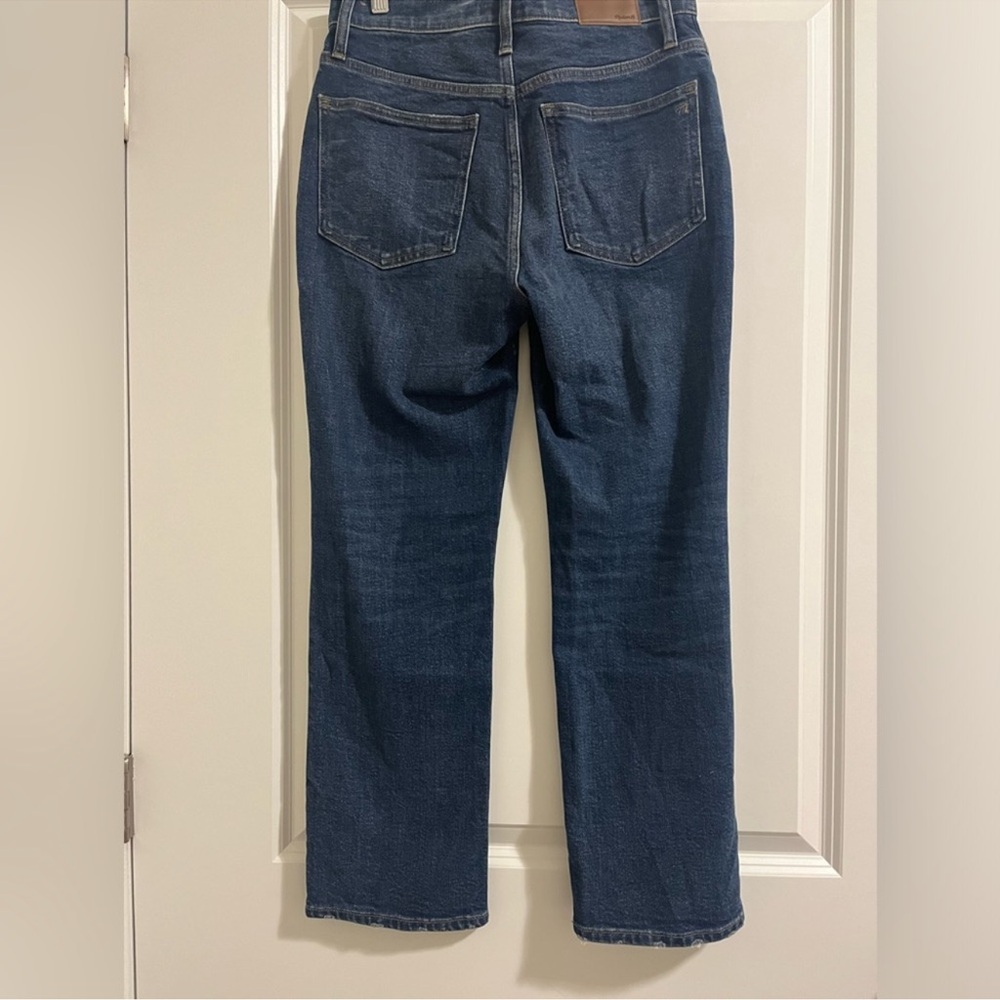 Madewell Dark Wash Slim Demi Boot Cut Jeans